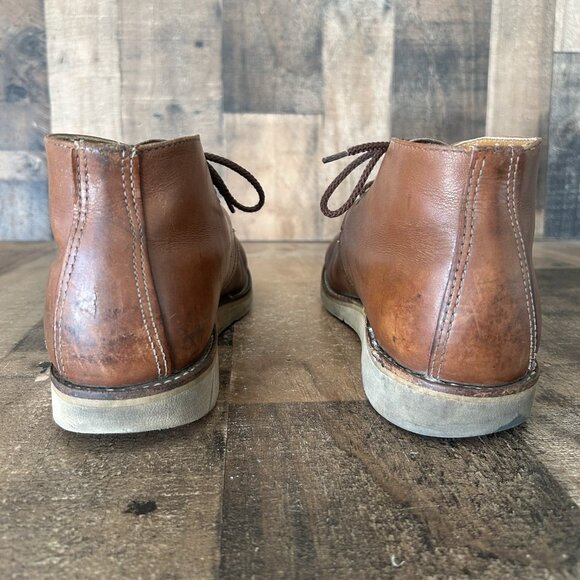 Red Wing 595 Chukka Vintage Leather Lace Up Work Boots Mens 9.5 D - Picture 10 of 12